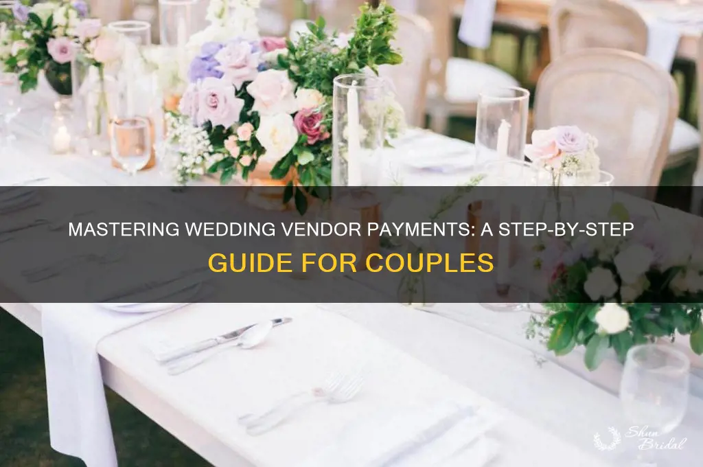 how do I go about paying my wedding vendors