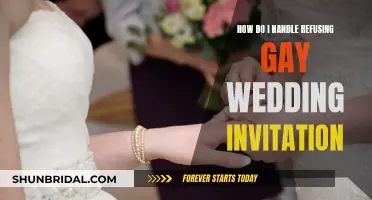 Navigating Refusal of Gay Wedding Invite as a Guest