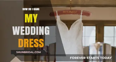 The Perfect Way to Hang Your Wedding Dress
