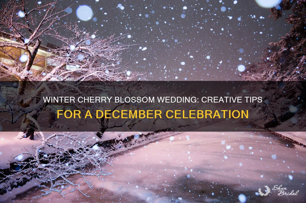 how do I have a cherry blossom wedding in december