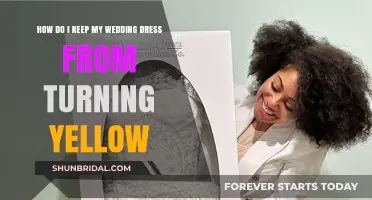 Keep Your Wedding Dress Pristine White