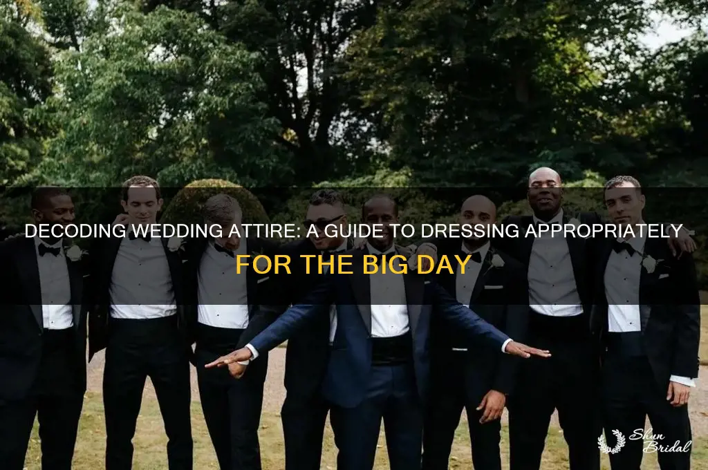 how do I know the attire of a wedding