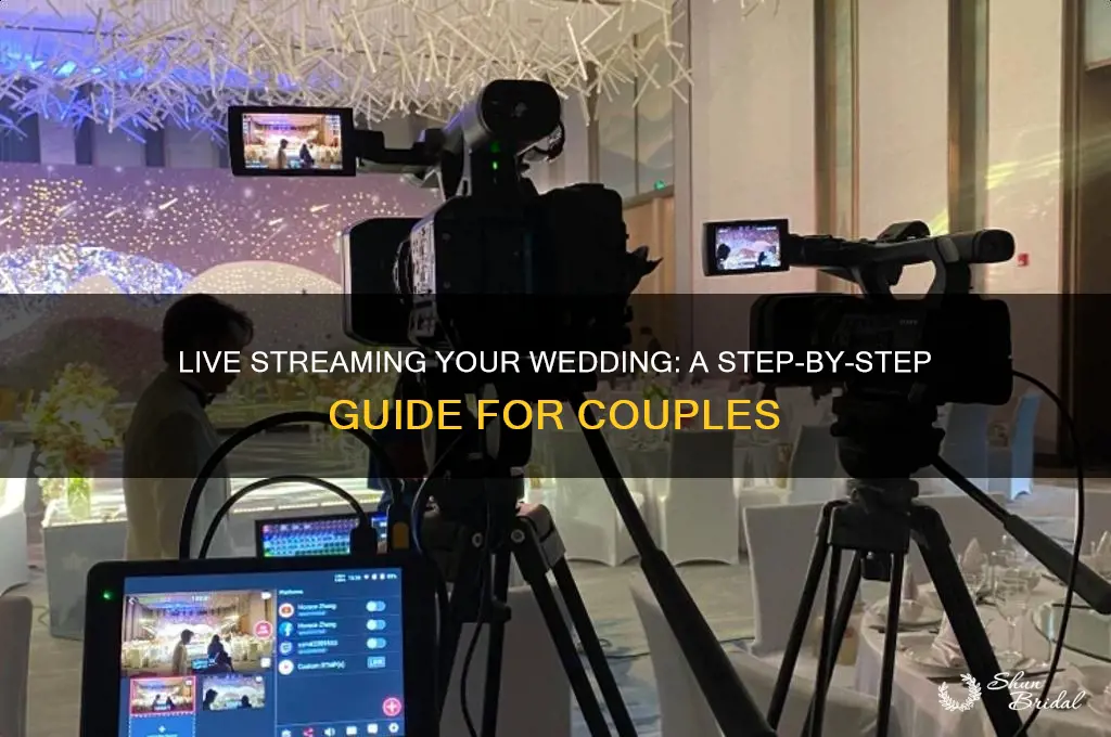 how do I live stream a wedding