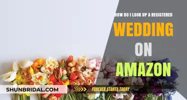 How to Find and Look Up a Registered Wedding on Amazon