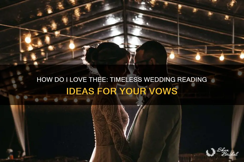 how do I love thee wedding reading