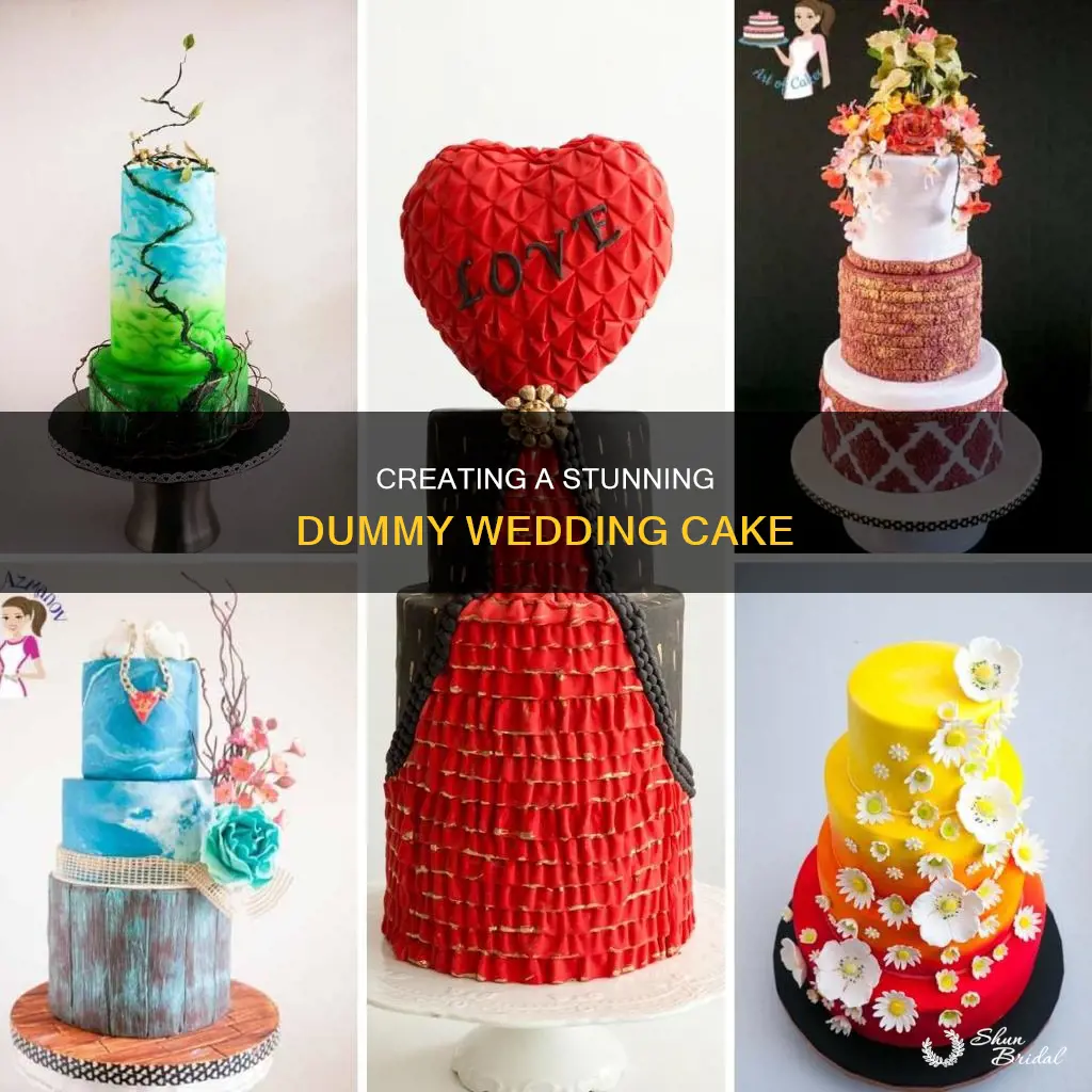 how do I make a dummy wedding cake