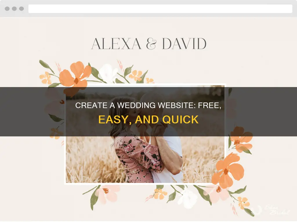 how do I make a free wedding website