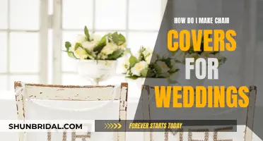 Crafting Wedding Bliss: DIY Chair Covers