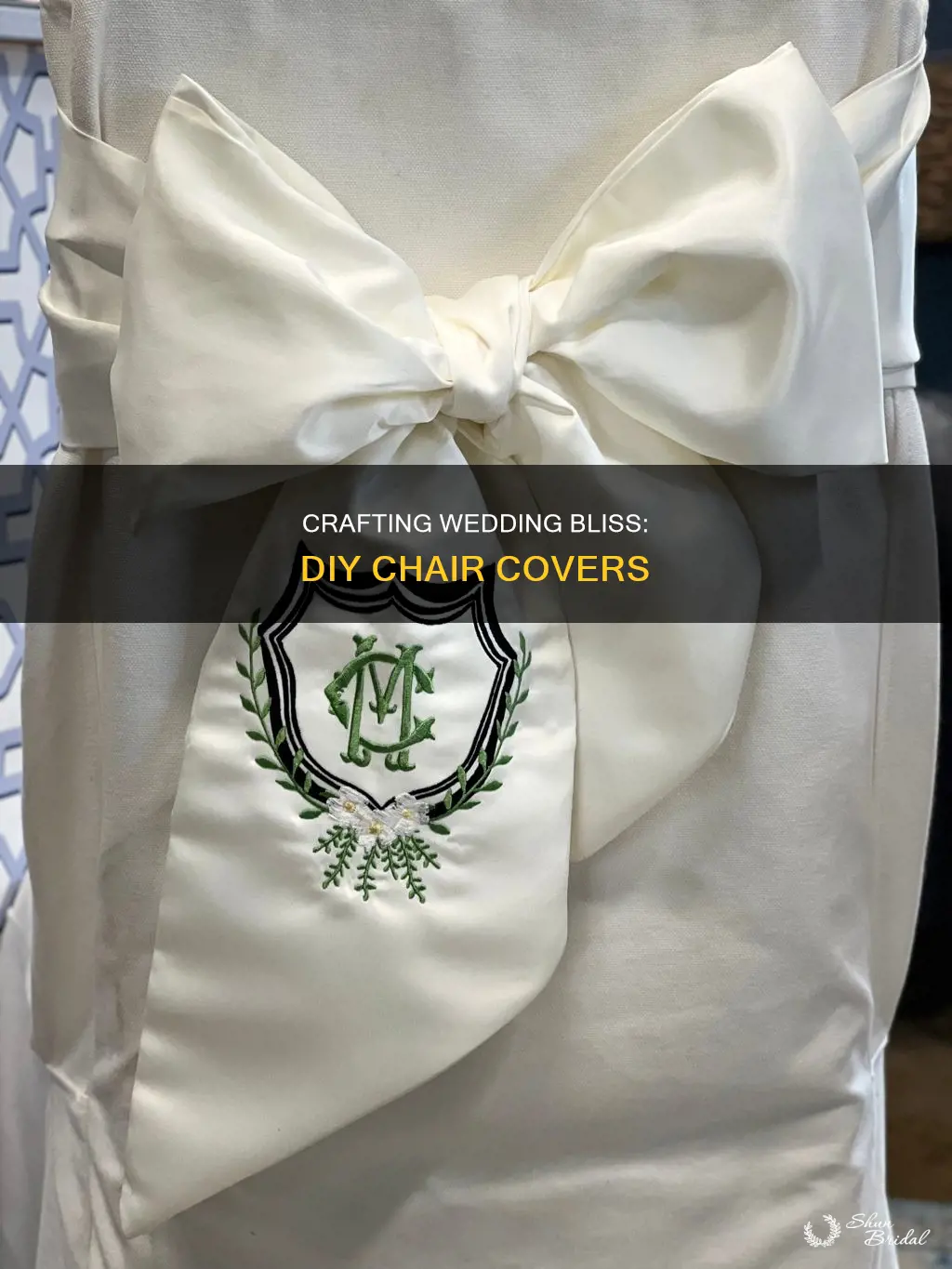 how do I make chair covers for weddings