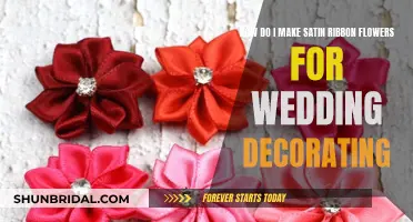 Creating Satin Ribbon Flowers for Wedding Decor