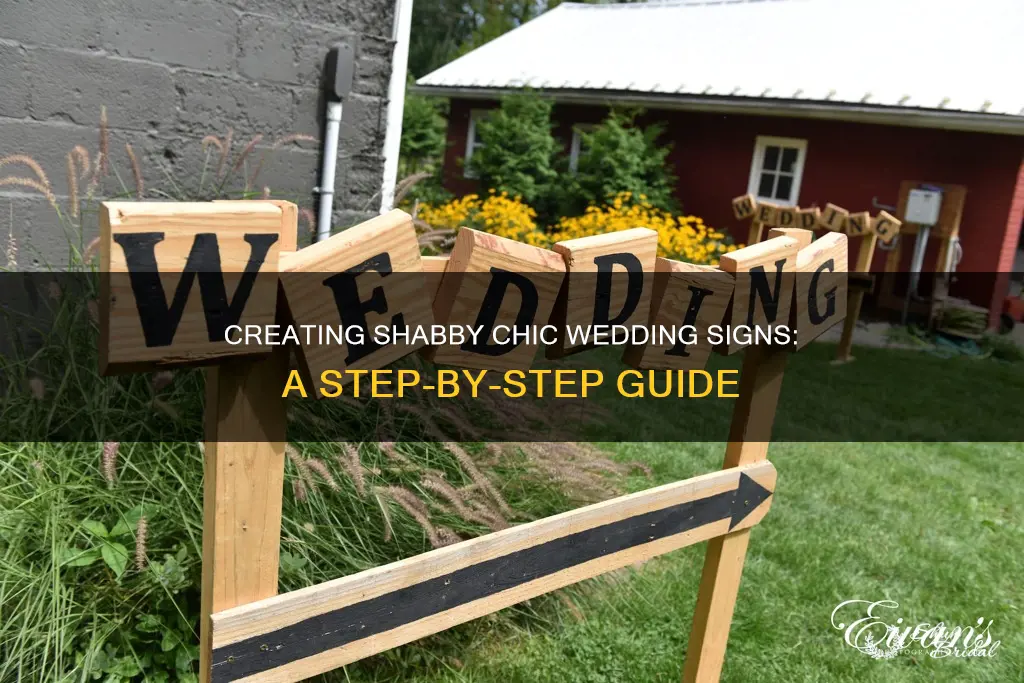 how do I make shabby chic wedding signs