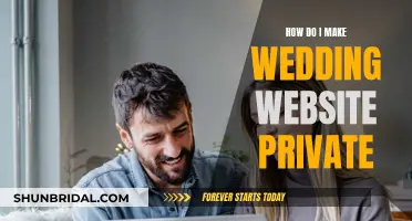 Securing Your Wedding Website: A Private Celebration Guide