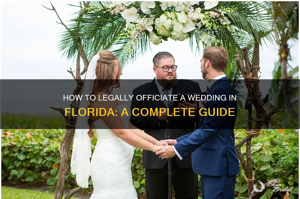 how do I officiate a wedding in Florida