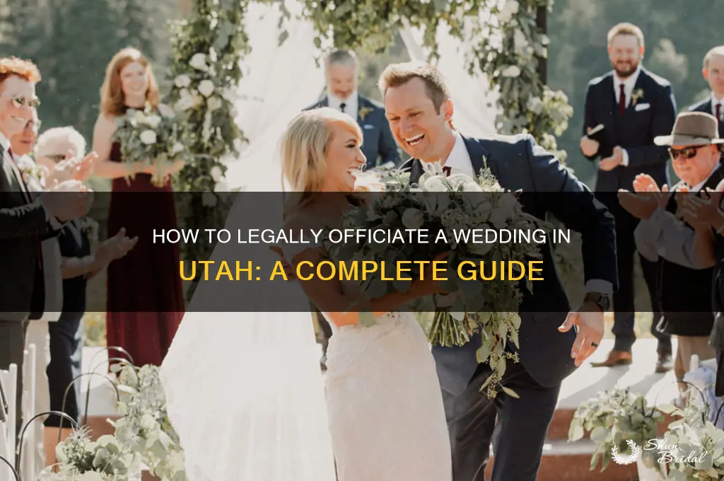 how do I officiate a wedding in Utah