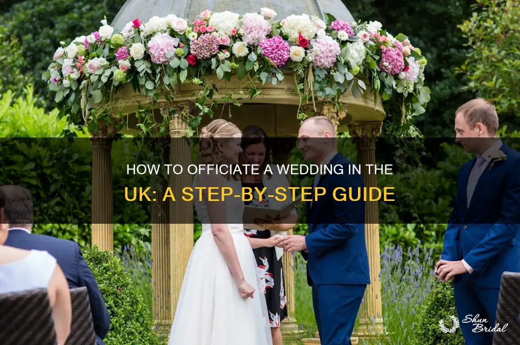 how do I officiate a wedding uk