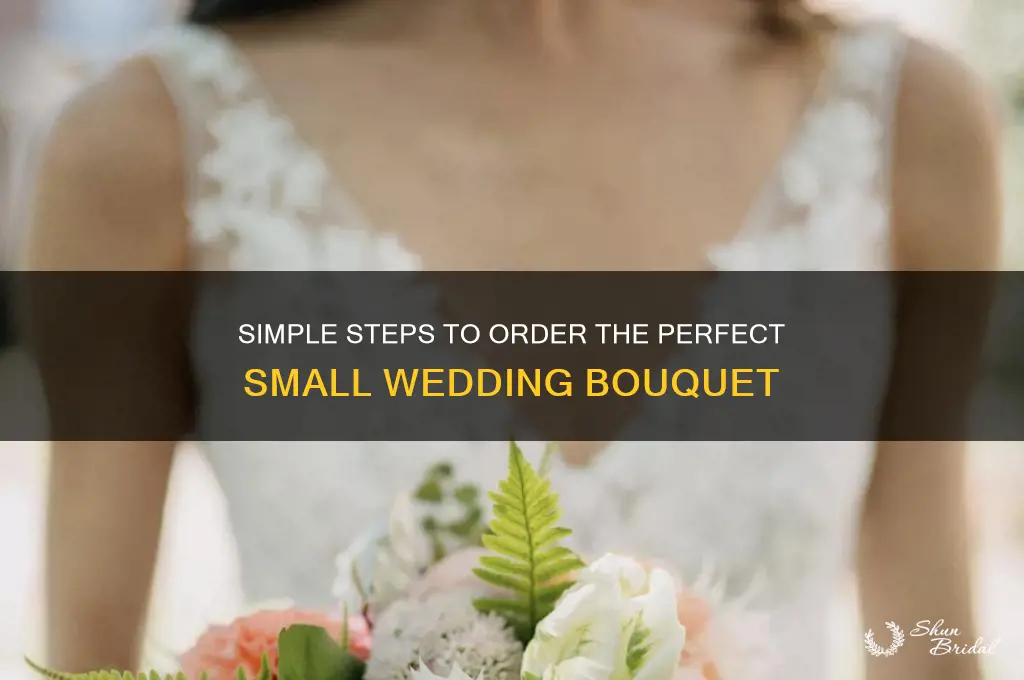 how do I order a small wedding bouquet