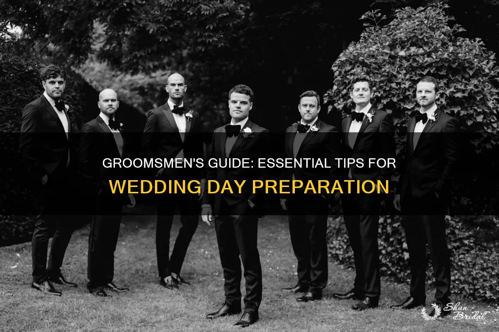how do I prepare for a wedding as a groomsmen