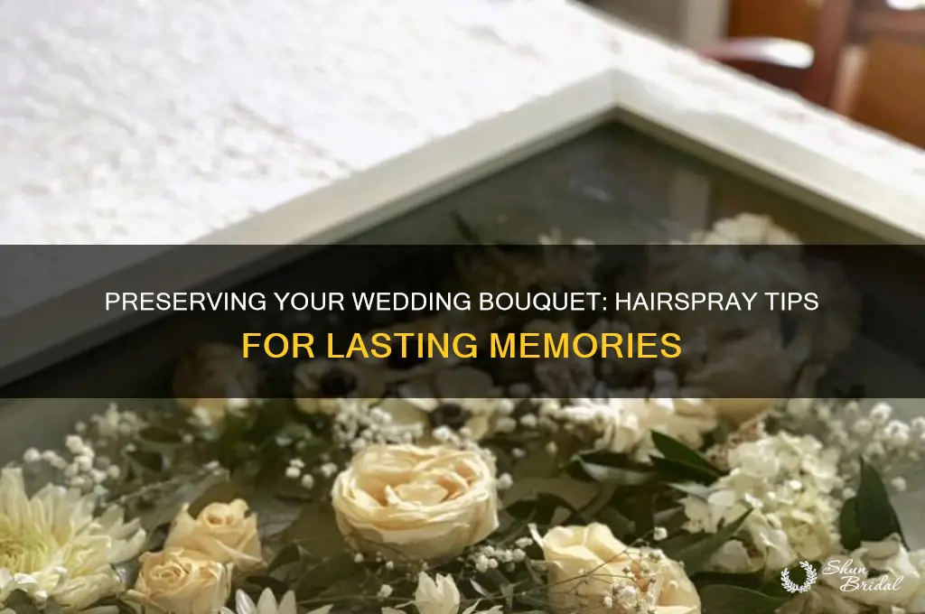 how do I preserve my wedding bouquet with hairspray