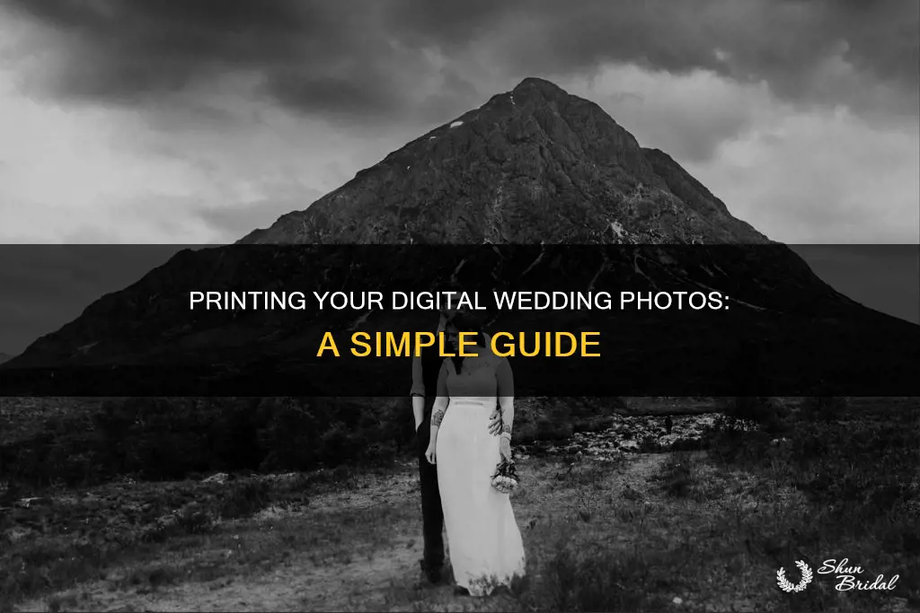 how do I print my digital wedding photo