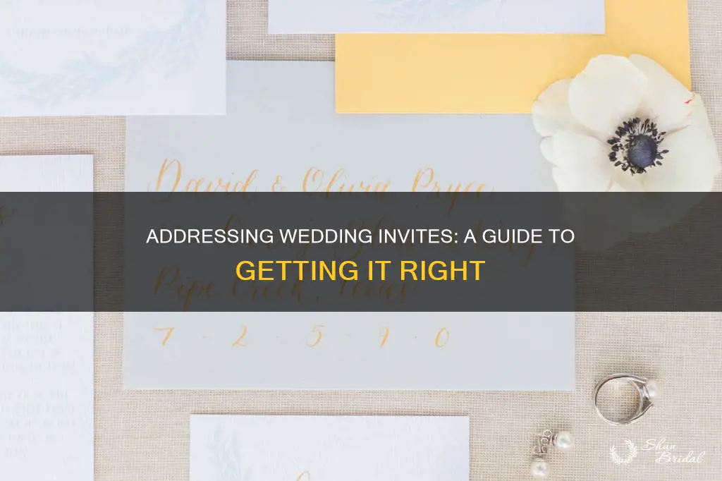 how do I properly address my wedding invitations