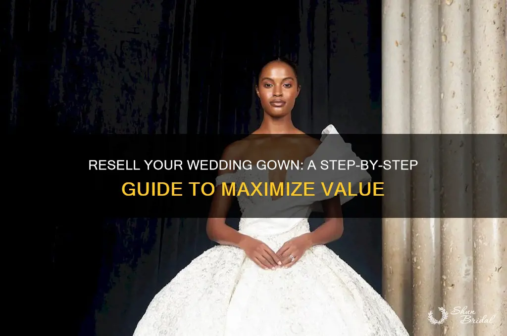 how do I resell my wedding gown
