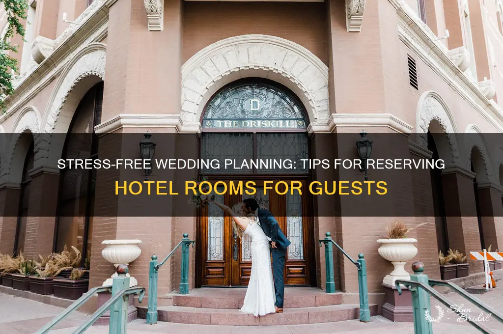 how do I reserve hotel rooms for a wedding