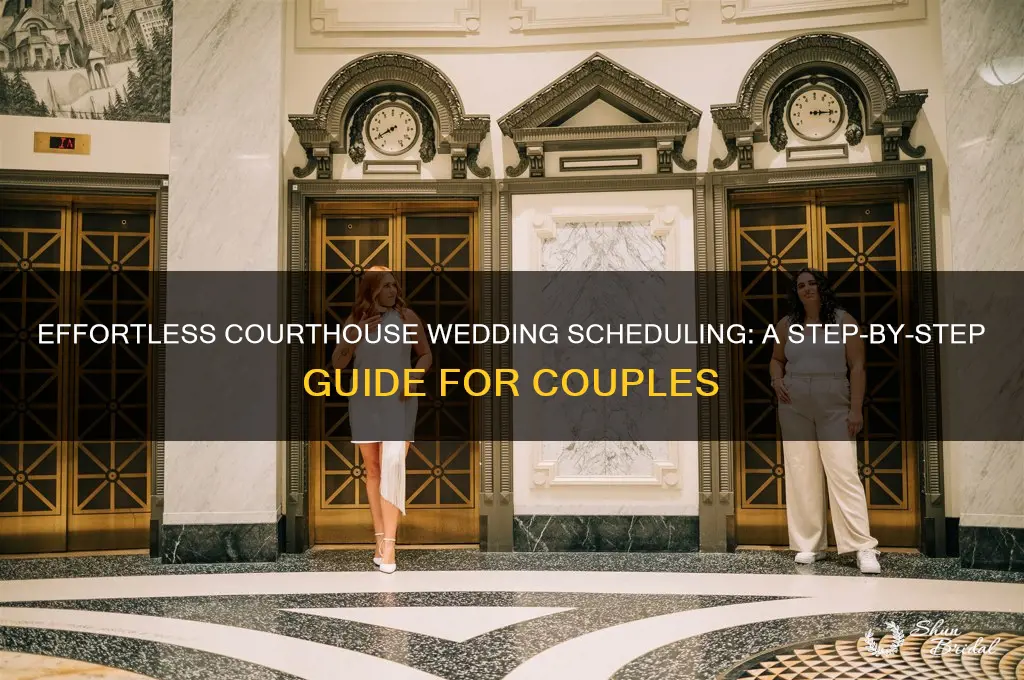 how do I schedule a wedding at the courthouse