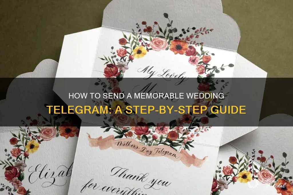 how do I send a wedding telegram