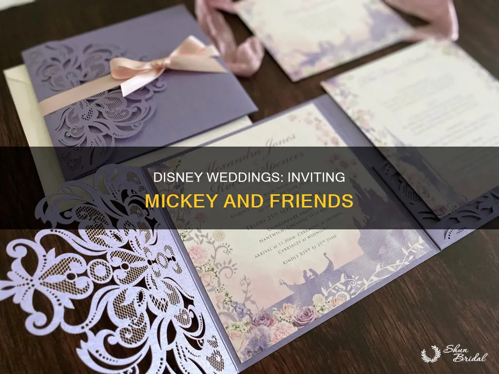 how do I send wedding invite to disney