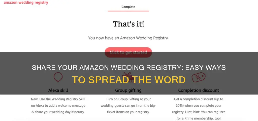 how do I share my amazon wedding registry