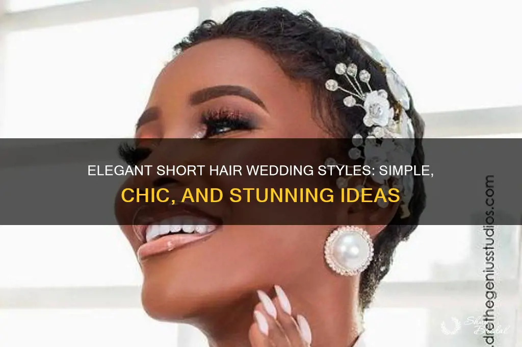 how do I style my short hair for a wedding