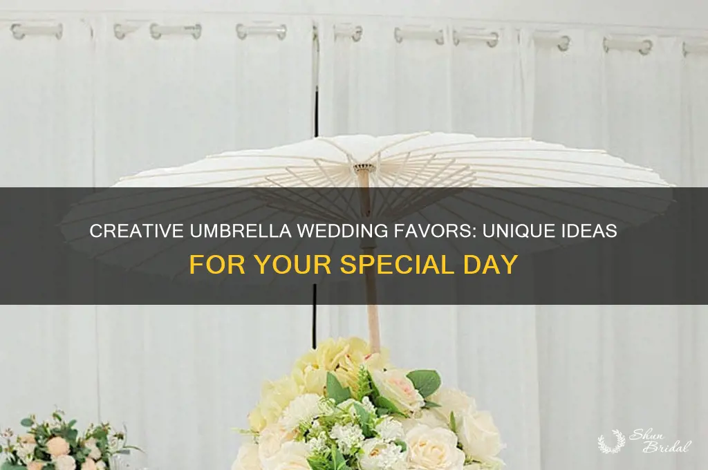 how do I turn umbrellas into wedding favors