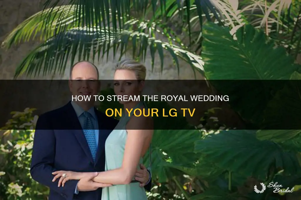 how do i watch the royal wedding lg tv