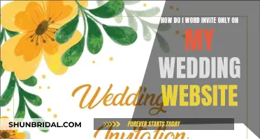 Wording Wedding Website for Invite-Only: Etiquette and Examples