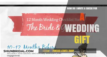 Writing a Check for a Wedding Gift: A Step-by-Step Guide