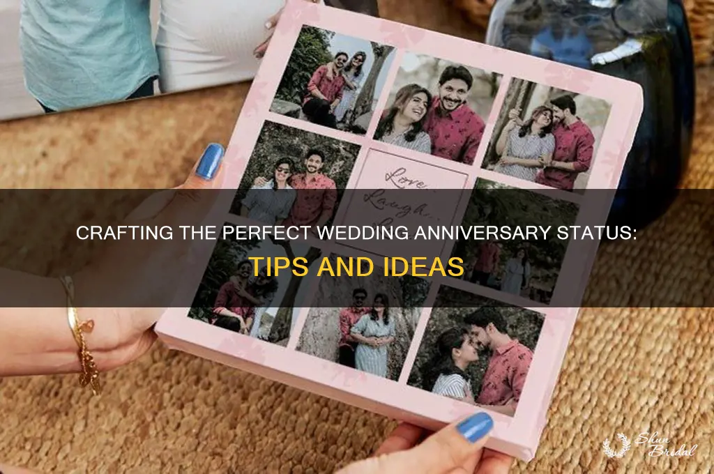 how do I write my wedding anniversary status