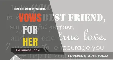 Crafting Heartfelt Wedding Vows: A Guide to Expressing Love for Her