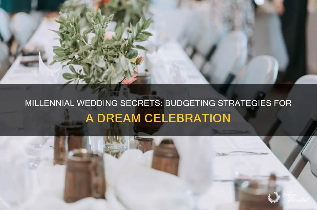 how do millennials afford weddings