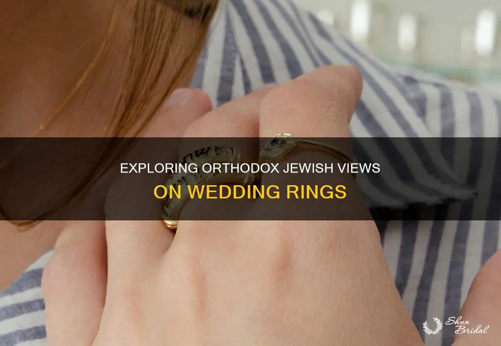 how do orthodox jews feel about wedding rings