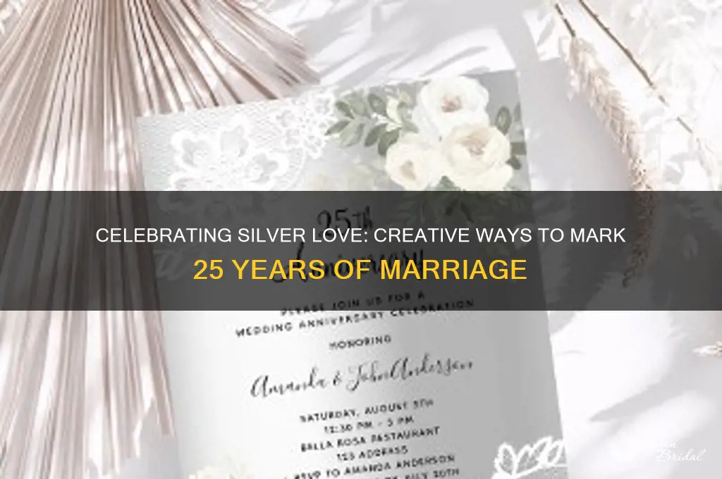 how do people celebrate their 25 wedding anniversary