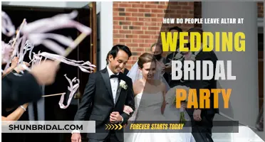 Graceful Exits: How Bridal Parties Leave the Altar at Weddings