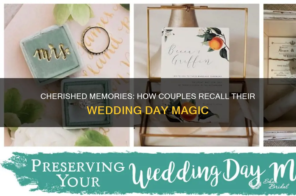 how do people remember their weddings
