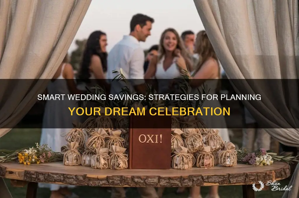 how do people save for weddings