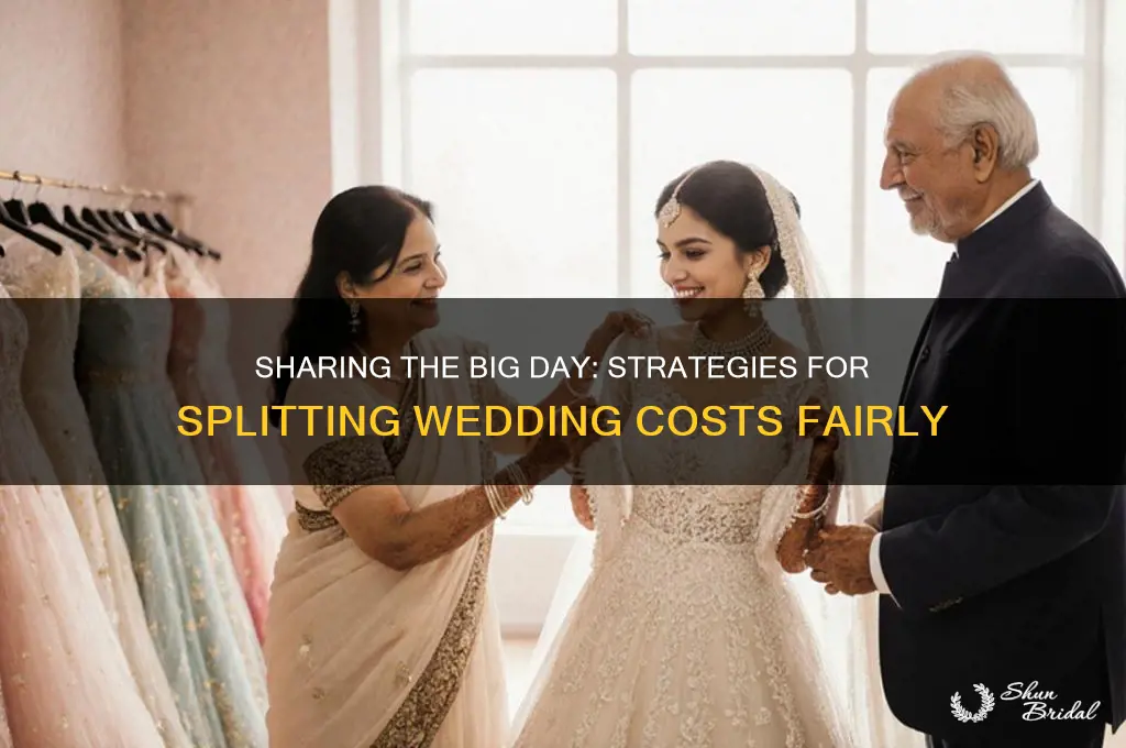 how do people split wedding costs