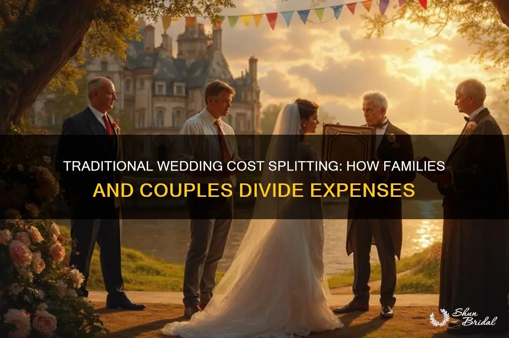 how do people usually split weddings