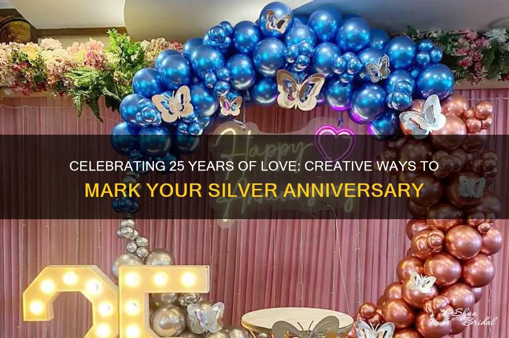 how do poeple celebrate theor25 wedding aniversary