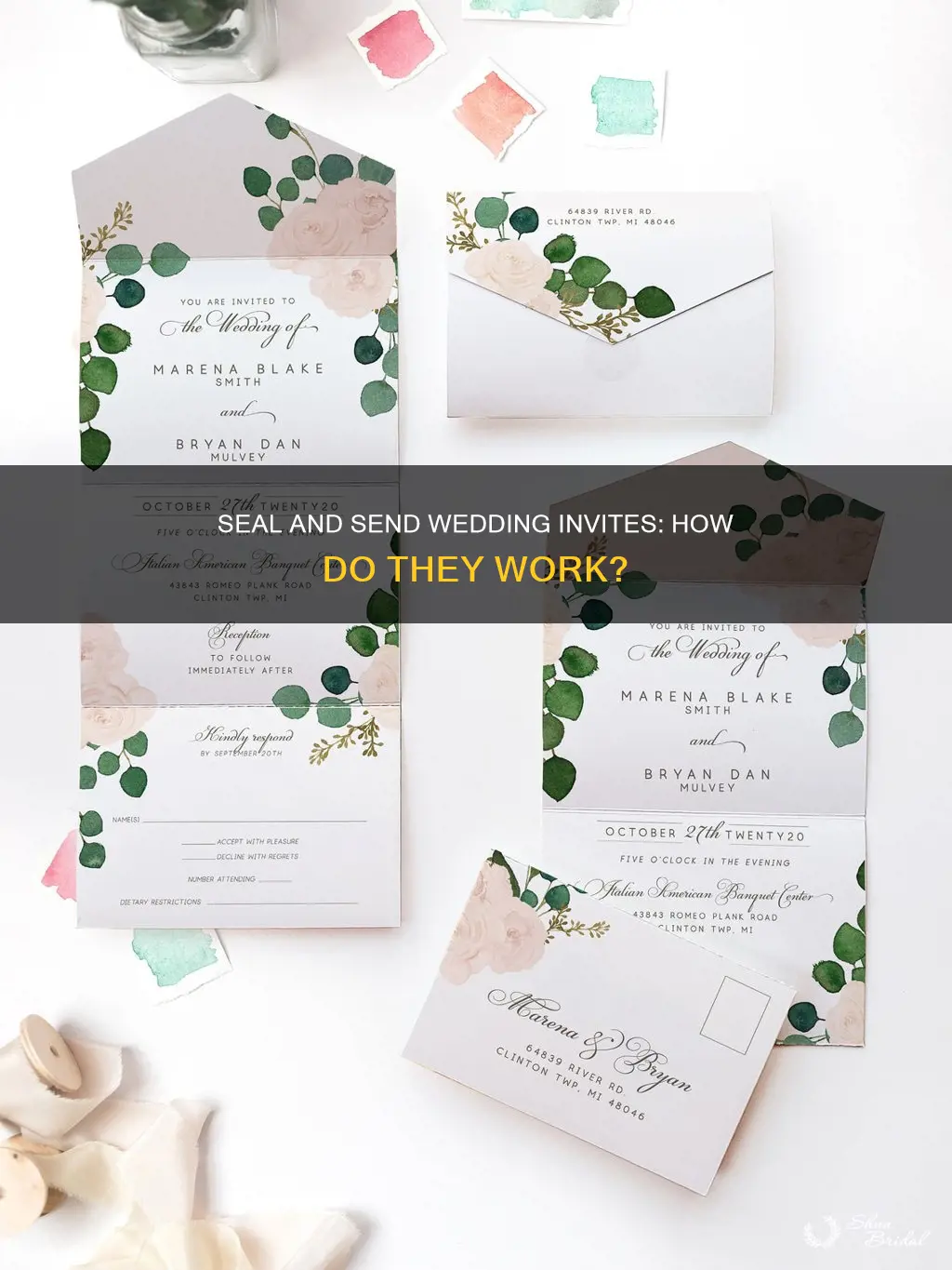 how do seal and send wedding invitations work