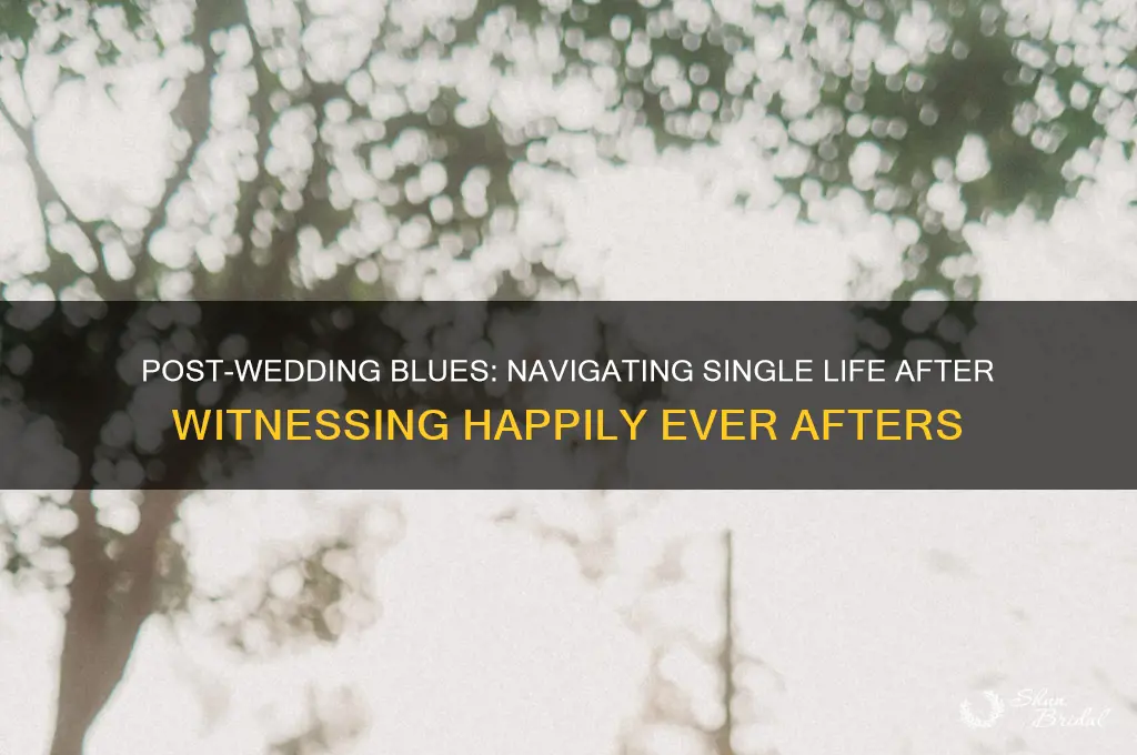 how do single girls feel after weddings