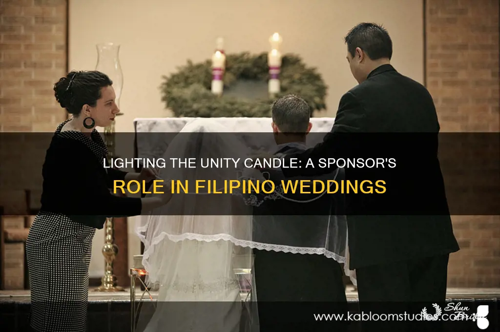 how do sponsors for a filipino wedding light the candle
