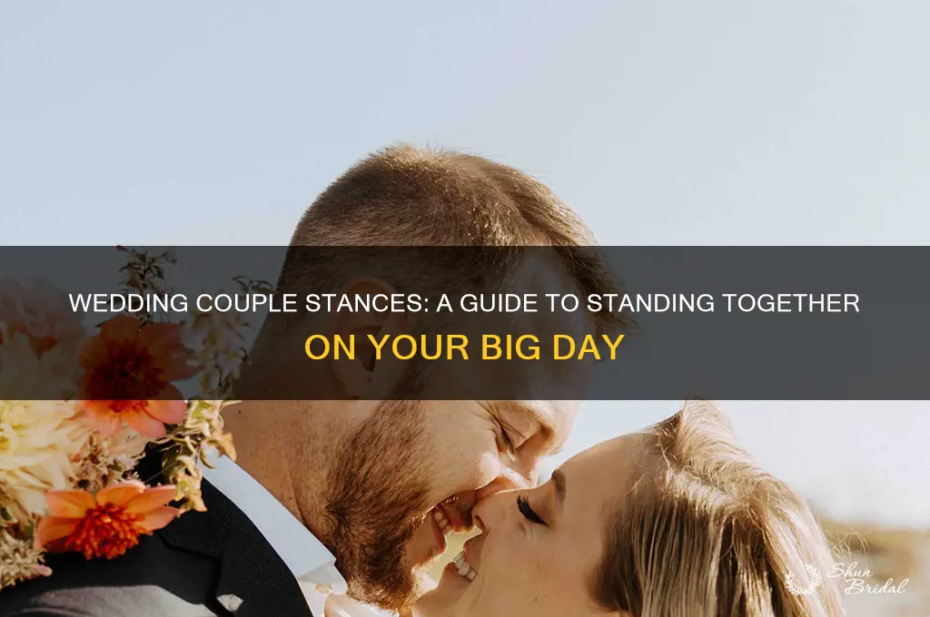 how do the couples at a wedding stand
